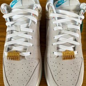 Gray Adult NEW Men's Size 12.5 (Women's 13.5) Nike Dunk Low Retro Whisper White